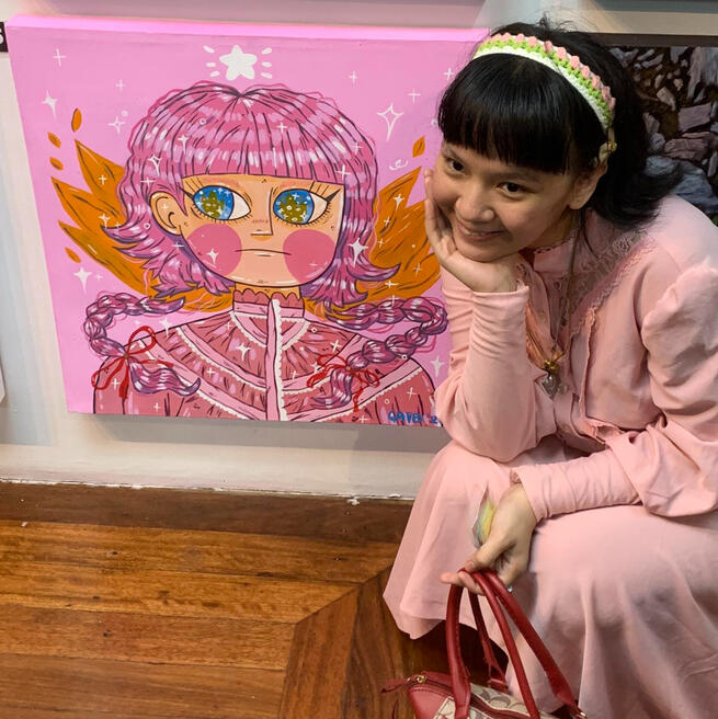 "Good bye Jellyfishies!" is my last work for the year 2023. This was my past entry for Cevio Art Haus' PASASALAMAT 2023 exhibit. It stood 2x2 feet, Acrylic on Canvas.
