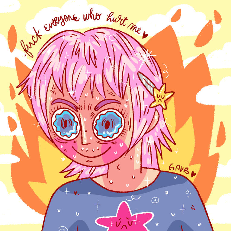 "f˙ᵕ˙ck (not literally) everyone who hurt me" 2024